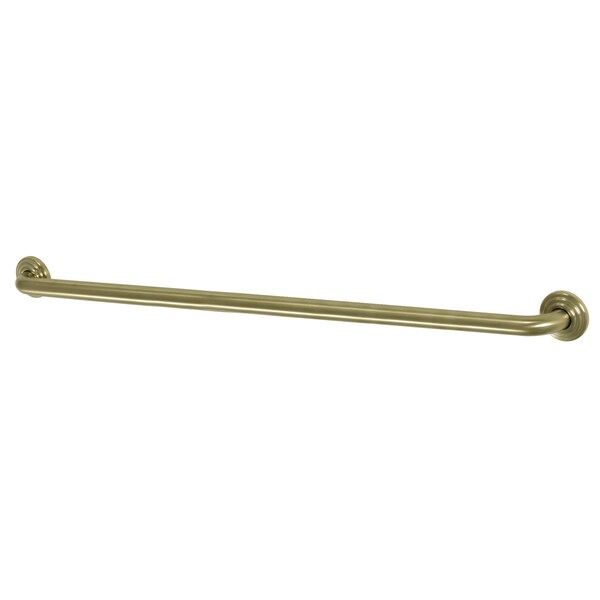 Restoration Contemporary Grab Bar, 39-1/16" L, 17 ga. Brass, Brushed Brass DR314367 - main